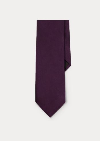 Ralph Lauren Silk Satin Tie Tmavě Fialové | mfvnxn1C