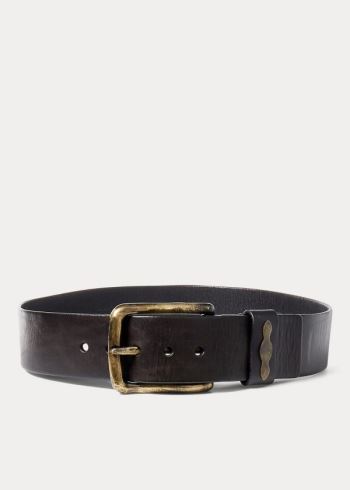 Ralph Lauren Single-Prong Læder Belt Tmavě Hnědé | 8OcifOtb