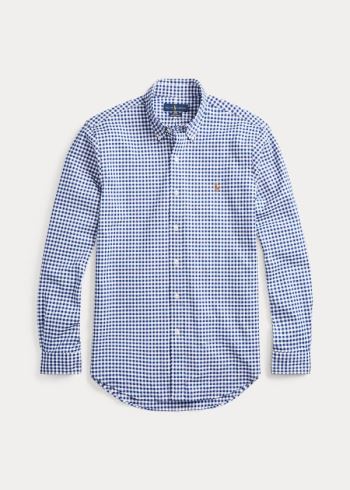 Ralph Lauren Slim Fit Gingham Shirt Královská Modrá Blankyt Bílé | C1SFnsa8