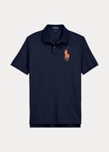 Ralph Lauren Slim Fit Mesh Polo Shirt Tmavě Blankyt | f5SVscRk