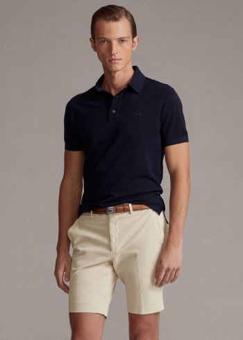 Ralph Lauren Slim Fit Stretch Chino Krátké Béžový | 2IirtJrk