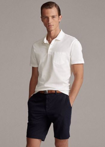Ralph Lauren Slim Fit Stretch Chino Krátké Tmavě Blankyt | kz7hr5T0