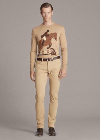 Ralph Lauren Slim Fit Stretch Jean Hnědé | VCZqoKKS