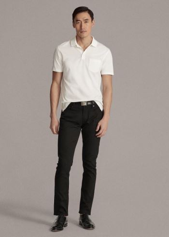Ralph Lauren Slim Fit Stretch Jean Černé | TUVJGXu4