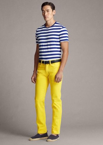 Ralph Lauren Slim Fit Stretch Jean Žluté | SjcqJIMs
