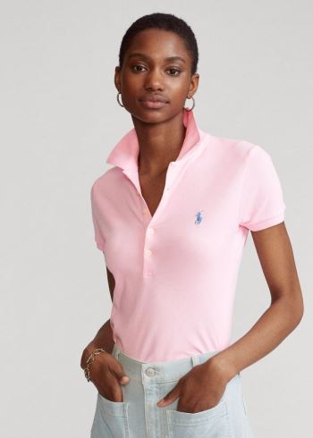 Ralph Lauren Slim Fit Stretch Polo Shirt Růžové | Yn2i6joQ