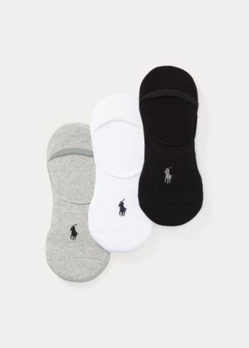 Ralph Lauren Sneakers Liner Sock 3-Pack Šedé Viacfarebný | H0NKGGul