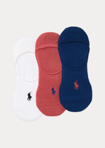 Ralph Lauren Sneakers Liner Sock 3-Pack Tmavě Blankyt | QxZtxmbh