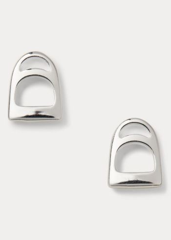 Ralph Lauren Sterling Silver Stirrup Studs Stříbrné | XcrRkroQ