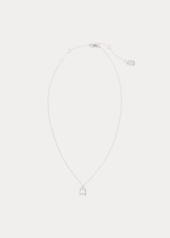 Ralph Lauren Stirrup Pendant Necklace Stříbrné | XjEzxXUj