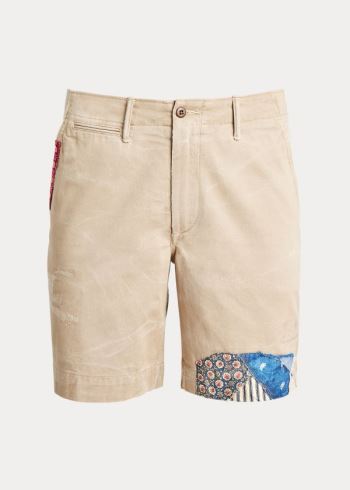 Ralph Lauren Straight Fit Distressed Krátké Hnědožlutý | cHhJSoD2