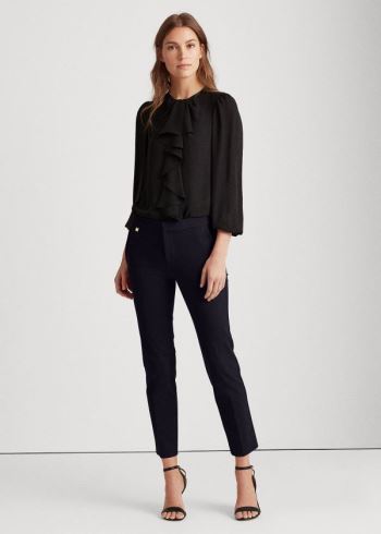 Ralph Lauren Stretch Bavlněné Skinny Pant Tmavě Blankyt | olzW5Rj8