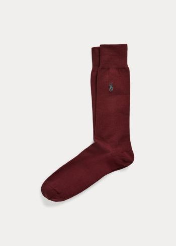 Ralph Lauren Stretch-Bavlněné Trouser Socks Vínové | tqDmhp1Z