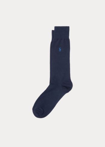 Ralph Lauren Stretch-Bavlněné Trouser Socks Tmavě Blankyt | tzRchHuU
