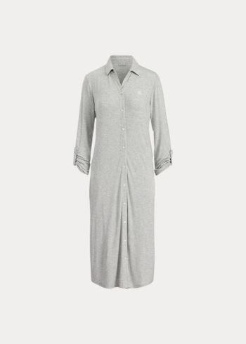 Ralph Lauren Stretch Modal Nightgown Šedé | st6HxC4I
