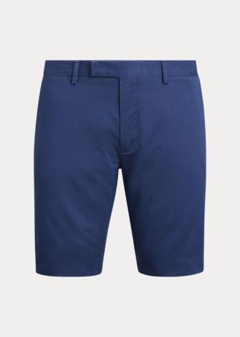 Ralph Lauren Stretch Slim Fit Twill Krátké Tmavě Blankyt | CGuIHX7Q