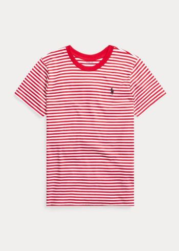 Ralph Lauren Striped Bavlněné Jersey Tee Červené Bílé | f7csSECg