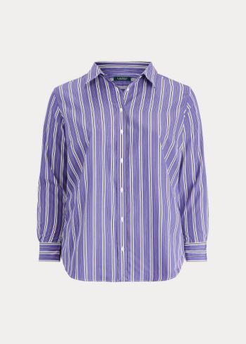 Ralph Lauren Striped Bavlněné Shirt Fialové Viacfarebný | N9VR8IXU
