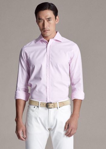 Ralph Lauren Striped Oxford Shirt Růžové | h65R4Zxf
