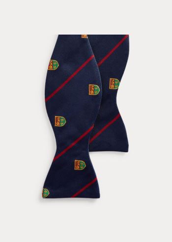 Ralph Lauren Striped Silk Club Bow Tie Tmavě Blankyt Červené | EFmwk1ev