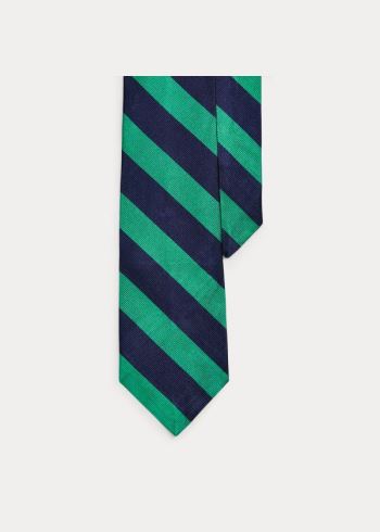 Ralph Lauren Striped Silk Repp Narrow Tie Tmavě Blankyt Zelene | Gq6hTyJU