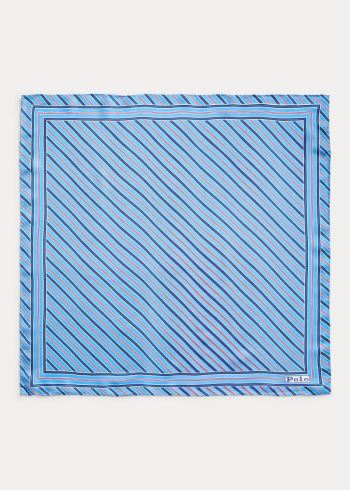 Ralph Lauren Striped Silk Scarf Blankyt Červené Viacfarebný | U1fkLHOx