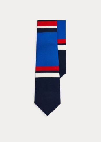 Ralph Lauren Striped Silk Tie Tmavě Blankyt Červené Bílé | dAcuCBch