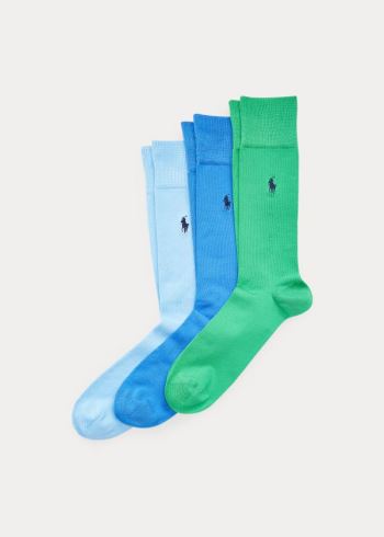 Ralph Lauren Supersoft Trouser Sock 3-Pack Blankyt | 3rCHLee7