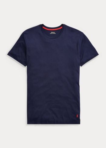 Ralph Lauren Supreme Pohodlí Crewneck Tee Tmavě Blankyt | 45jwPx7L