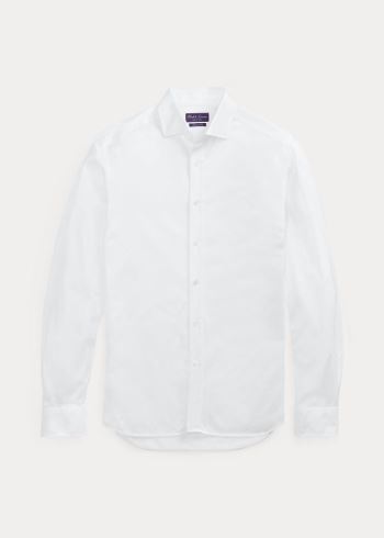 Ralph Lauren Tailored Fit Knit Shirt Bílé | re7sAk76