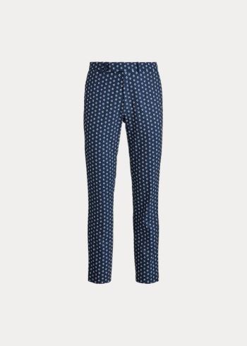 Ralph Lauren Tailored Fit Stretch Pant Tmavě Blankyt Bílé | J1yG1vNl
