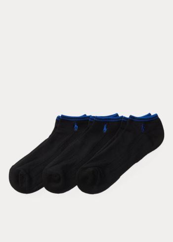 Ralph Lauren Tech Sportovní Low-Cut-Sock 3-Pack Černé | WvVku7WZ