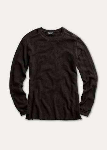Ralph Lauren Textured Crewneck Černé | LyJmClZv
