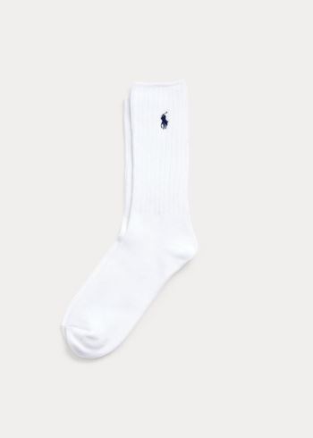 Ralph Lauren The Earth Crew Sock Bílé | YTpE2vbx