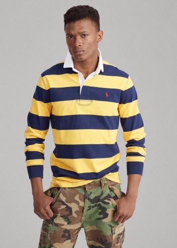 Ralph Lauren The Iconic Rugby Shirt Tmavě Blankyt Zlaté | esattki8