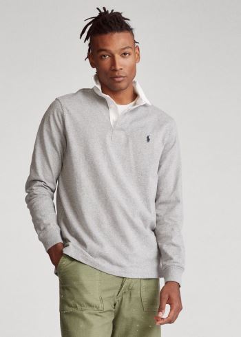 Ralph Lauren The Iconic Rugby Shirt Šedé | lRfiPJRN