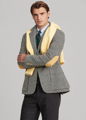 Ralph Lauren The RL67 Jacket Černé Krém | wOGiArvy
