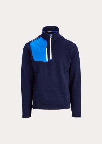 Ralph Lauren Thermal Quarter-Zip Pullover Tmavě Blankyt | cqJlVzym