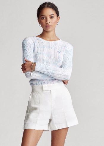 Ralph Lauren Tie-Dye Cable-Knit Svetrové Bílé Viacfarebný | LKy07ims