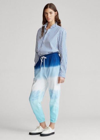 Ralph Lauren Tie-Dye Terry Sweatpant Bílé Blankyt | Z3LIse2r