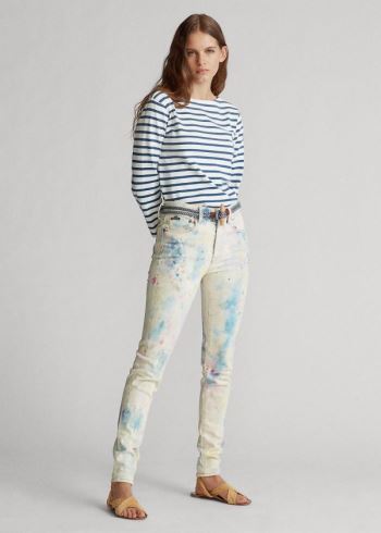 Ralph Lauren Tompkins High-Rise Skinny Jean Bílé Viacfarebný | wbRoG70b