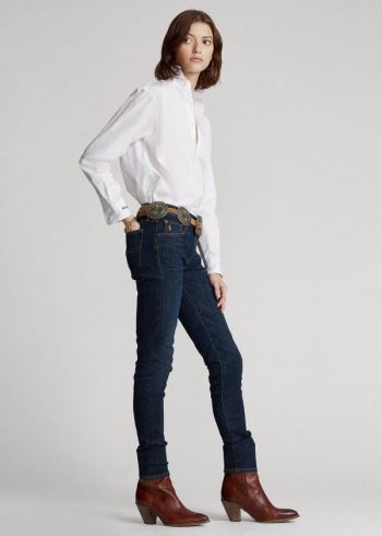 Ralph Lauren Tompkins Skinny Jean with Pony Tmavě Indigo | 73p5tyIi