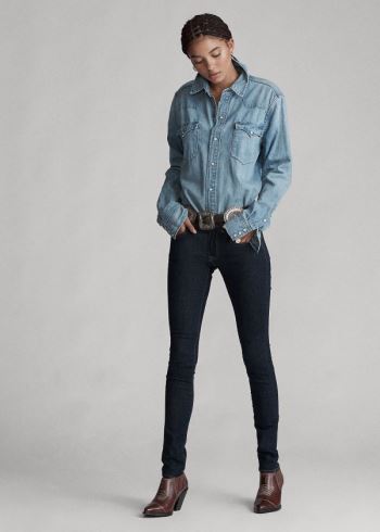 Ralph Lauren Tompkins Superskinny Jean Tmavě Indigo | B5yWqst1