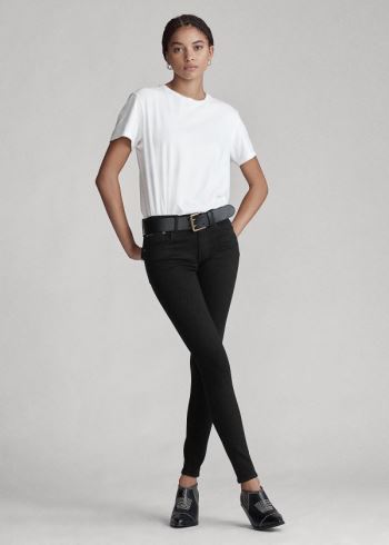 Ralph Lauren Tompkins Superskinny Jean Černé | dAuBWhH0