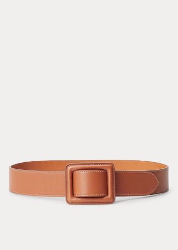 Ralph Lauren Trench-Přezkou Calfskin Belt Zlaté | lSx4Eqxg