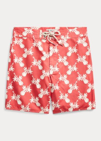 Ralph Lauren Ukulele-Print Twill Krátké Červené Bílé | nAtWByTm