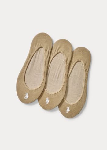 Ralph Lauren Ultralow Liner Sock 3-Pack Hnědožlutý | eugYcz5D