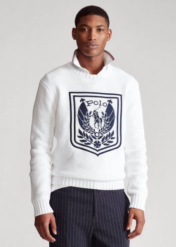 Ralph Lauren Uni Crest Svetrové Bílé Viacfarebný | RkcG0DeF