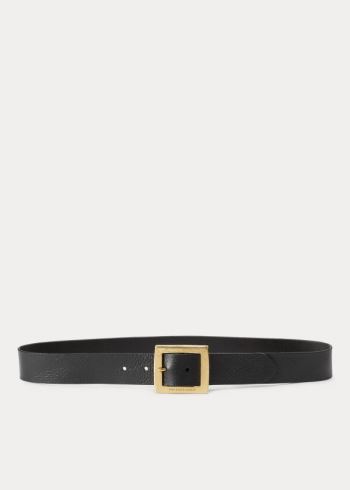 Ralph Lauren Vachetta Læder Belt Černé | BkjGJe07