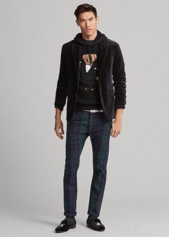 Ralph Lauren Velvet Suit Jacket Černé | Sf5mXzAc